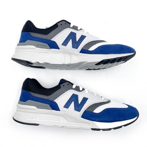 New Balance Classics Sneakers Blue Black Suede Lace Up CM 997H VE Men‎ Sz 11.5 main image 4